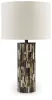 Ashley Furniture L235684 Ellford - Poly Table Lamp - Black / Brown / Cream