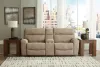 Ashley Furniture 61004S3 Ashley Furniture 61004S3 Next-Gen Durapella - 3-Piece Power Reclining Sectional Loveseat With Console - Sand