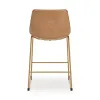 Ashley Furniture PCD373-330 Ciabori - Tall Upholstered Barstool (Set of 2) - Toast / Gold