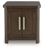 Ashley Furniture T678-3 Breckington - Rectangular 2-door End Table - Dark Brown