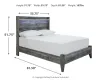 Ashley Furniture B221B21 Ashley Furniture B221B21 Baystorm - Full Panel Bed - Gray