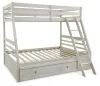Ashley Furniture B742B16 Robbinsdale - Twin Over Full Bunk Bed With Storage - Antique White