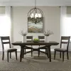 Liberty Furniture 152-CD-5TRS Double Bridge - 5 Piece Trestle Table Set - Dark Brown