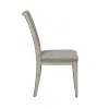 Liberty Furniture 652-C2001S Farmhouse Reimagined - Ladder Back Upholstered Side Chair - Antique White / Chestnut Tops