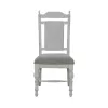 Liberty Furniture 237-C9101S River Place - Panel Back Side Chair - Riverstone White & Tobacco