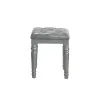 New Classic BA9698S-092 New Classic BA9698S-092 Valentino - Vanity Table Stool - Silver