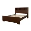 CoasterEssence 200719Q Jessica - Wood Queen LED Storage Bookcase Bed - Cappuccino