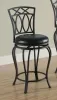 CoasterEveryday 122059 Adamsville - Upholstered Swivel Counter Height Stool - Black