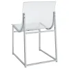 Coaster Fine Furniture 121182 Adino - Acrylic Dining Side Chair (Set of 2) - Chrome