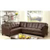 Furniture of America CM6268BR-SET Peever - Sectional - Brown