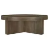 Coaster Fine Furniture 710138 Kinkaid - Round Solid Mango Wood Coffee Table - Brown