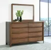 Coaster Fine Furniture 223323M Maderia - 8-Drawer Dresser And Mirror - Walnut