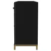 Coaster Fine Furniture 108935BLK Arini - 2-Drawer Cane Door Dining Sideboard Server - Black