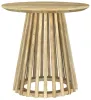 Coaster Fine Furniture 710607 Touhy - Round Solid Wood End Side Table - Natural Mango