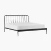 Intercon MB-BR-FRMKNG-MTE-C Metal Beds - Farmhouse King Metal Bed - Matte Black