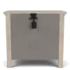 Riverside Furniture 79269 Bennett - Three Drawer Nightstand - Frosted Gray