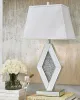 Ashley Furniture L429034 Prunella - Mirror Table Lamp  - Silver Finish