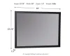 Ashley Furniture B1013-36 Danziar - Bedroom Mirror - Black