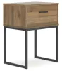 Ashley Furniture EB1866-291 Deanlow - One Drawer Night Stand - Honey