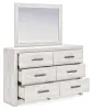 Ashley Furniture B3788B1 Cayboni - Dresser And Mirror - Whitewash