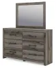 Ashley Furniture PCB2405B1 Ashley Furniture PCB2405B1 Graystorm - Dresser And Mirror - Brown Gray