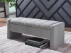Ashley Furniture A3000744 Akselman - Storage Bench - Gray