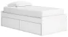 Ashley Furniture EB9630B6 Ashley Furniture EB9630B6 Onita - Twin Platform Bed With 1 Side Storage - White