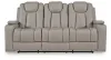 Ashley Furniture PC8330589 Elevate Edges - Reclining Sofa With Drop Down Table - Coin