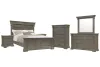 Pulaski Furniture P413-BR-K3-KIT5 Pulaski Furniture P413-BR-K3-KIT5 Madison Ridge - King Panel Bed, 2 Nightstands, Drawer Dresser With Mirror And Drawer Chest - Natural Bark