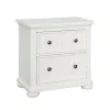 Samuel Lawrence Furniture S920-445 Savannah - 2-Drawer Nightstand with USB - White Finish - White