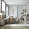 Liberty Furniture 902-BR-KPBDMN Liberty Furniture 902-BR-KPBDMN Belmar - 4 Piece Bedroom Set (King Panel Bed, Dresser & Mirror, Nightstand) - Washed Taupe
