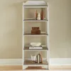 Liberty Furniture 244-BK201 Magnolia Manor - Leaning Pier Bookcase - Antique White