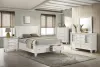 CoasterEssence 201309Q Sandy Beach - Wood Queen Storage Panel Bed - Cream White