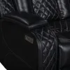 New Classic U1769V-L30P2-BLK Orion II - LAF Sofa With Power Headrest & Footrest - Black