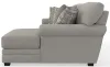Jackson Furniture Industries 3345/46/76-26 Livingston - 2 Piece Sofa Chaise With Comfort Coil Seating And 6 Accent Pillows Included (RSF Chaise) - Linen