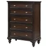 Coaster Fine Furniture 223635 Andover - 5-Drawer Chest Of Drawers - Dark Oak