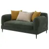 Coaster Fine Furniture 509132 Jade - Chenille Upholstered Modern Track Arm Loveseat - Green