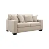 Intercon SY-LS-DXT69-TAU-C Dexter - Loveseat With 4 Pillows - Taupe
