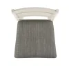 Liberty Furniture 182-B150124 Brook Bay - Slat Back Upholstered Counter Chair - Textured White / Carbon Gray