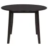 Coaster Fine Furniture 150350 Catley - 5 Piece Round Drop Leaf Dining Table Set - Dark Coffee