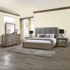 New Classic 00-B3412-25N New Classic 00-B3412-25N Harrisburg - 6/0 Western King 5 Piece Bedroom Set (Bed, Dresser, Mirror, 2 Nightstands) - Walnut