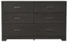 Ashley Furniture B2589-31 Belachime - Six Drawer Dresser - Charcoal