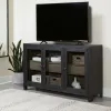 Ashley Furniture A4000508 Lenston - Accent Cabinet with 3 Doors - Black / Gray