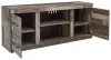 Ashley Furniture EW0200-268 Derekson - LG TV Stand w/Fireplace Option - Multi Gray