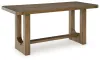 Ashley Furniture D974/13/124(3) Ashley Furniture D974/13/124(3) Cabalynn - 7 Pc. - Rectangular Dining Room Counter Table, 6 Upholstered Barstools - Light Brown