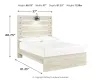 Ashley Furniture B192/31/36/87/84/86 Ashley Furniture B192/31/36/87/84/86 Cambeck - 5 Pc. - Dresser, Mirror, Full Panel Bed - Whitewash