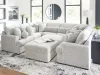 Ashley Furniture PC59106S10 Ashley Furniture PC59106S10 Cuddle Plush - 10-Piece Sectional With 2 Oversized Ottomans - Arctic