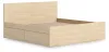 Ashley Furniture EB9632B23 Ashley Furniture EB9632B23 Onita - King Panel Platform Bed With 1 Side Storage - Natural