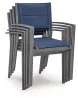 Ashley Furniture PCP326-601A Rocky Creek - Sling Arm Chair (Set of 4) - Blue / Gray