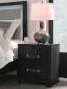 Ashley Furniture PCB1115-92 Maeling - Two Drawer Night Stand - Black